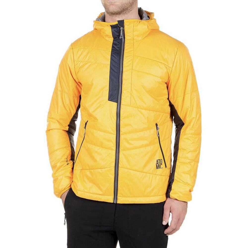 Atomic Herren Primaloft Jacket Pertex Microlight Size Small Golden Yellow‎ Black